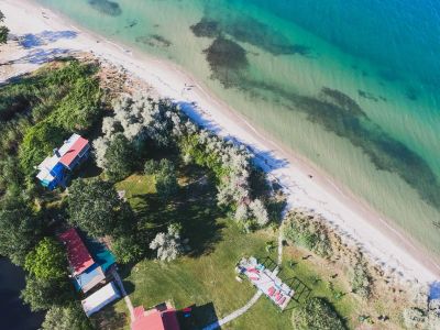 strandurlaub anlage von oben 